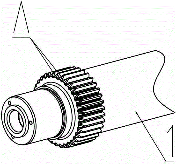 Main driving device for rapier loom