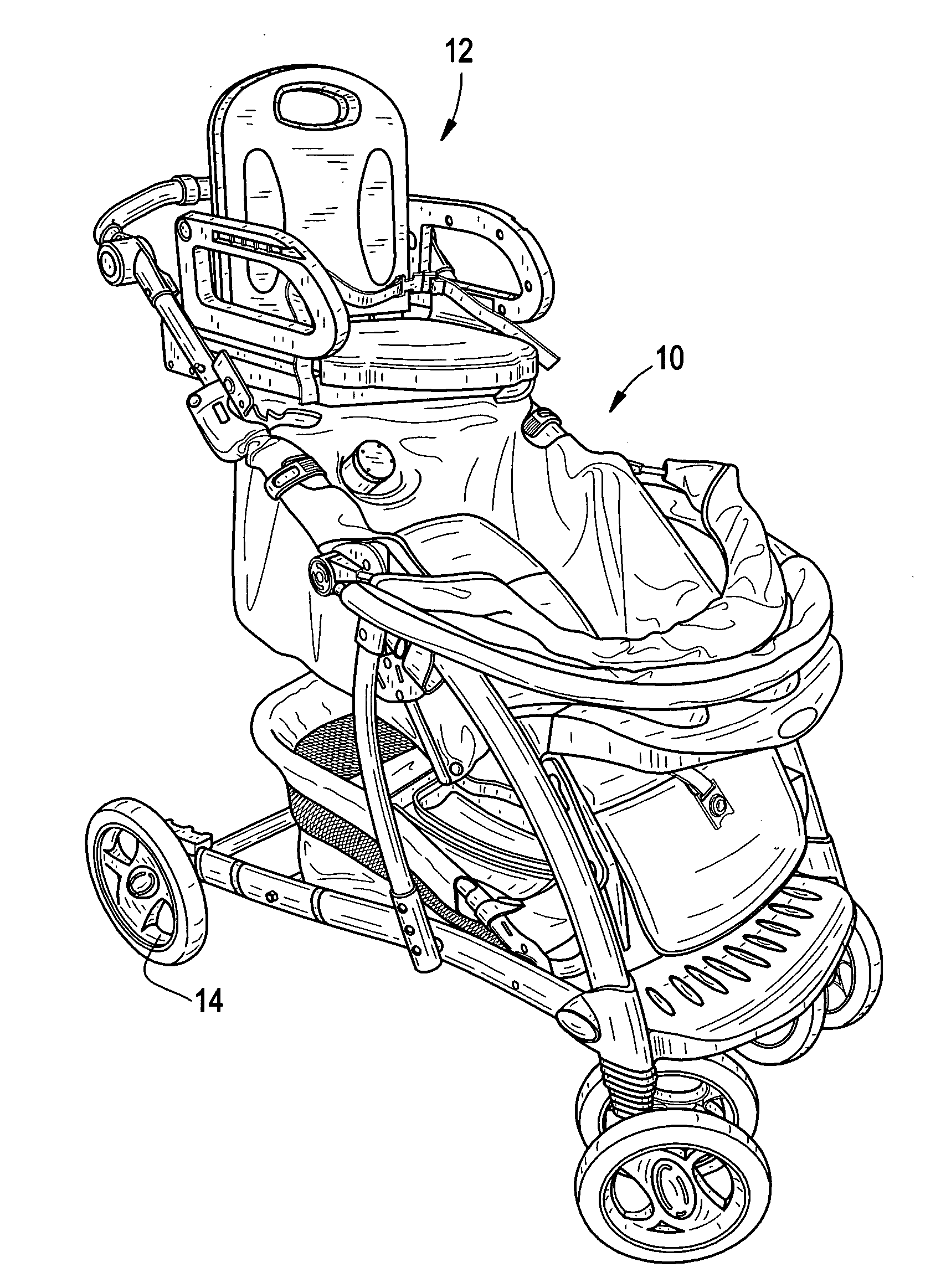 Child stroller construction