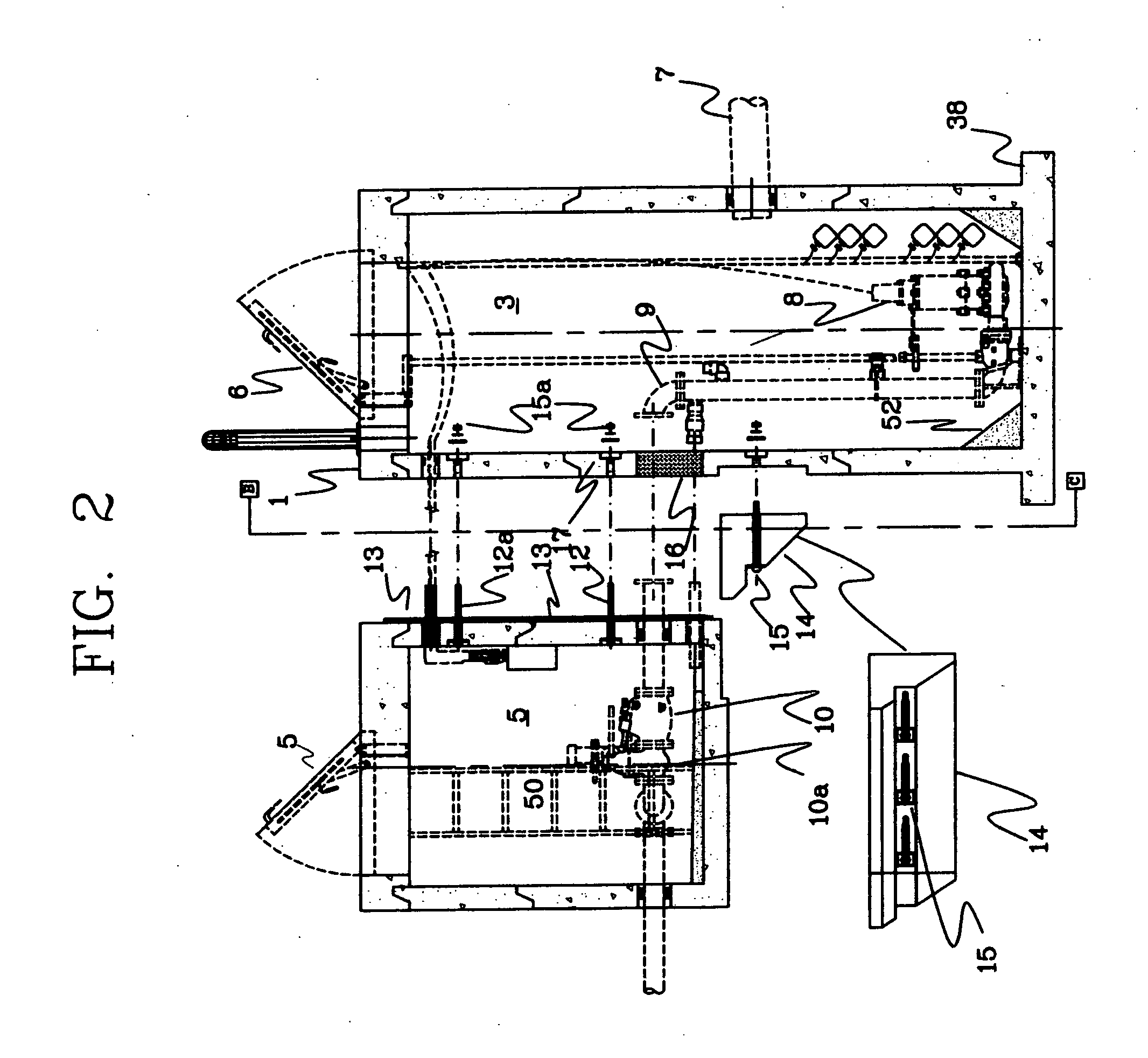 Unitary concrete pumping station for aqueous waste submersible pumping applications