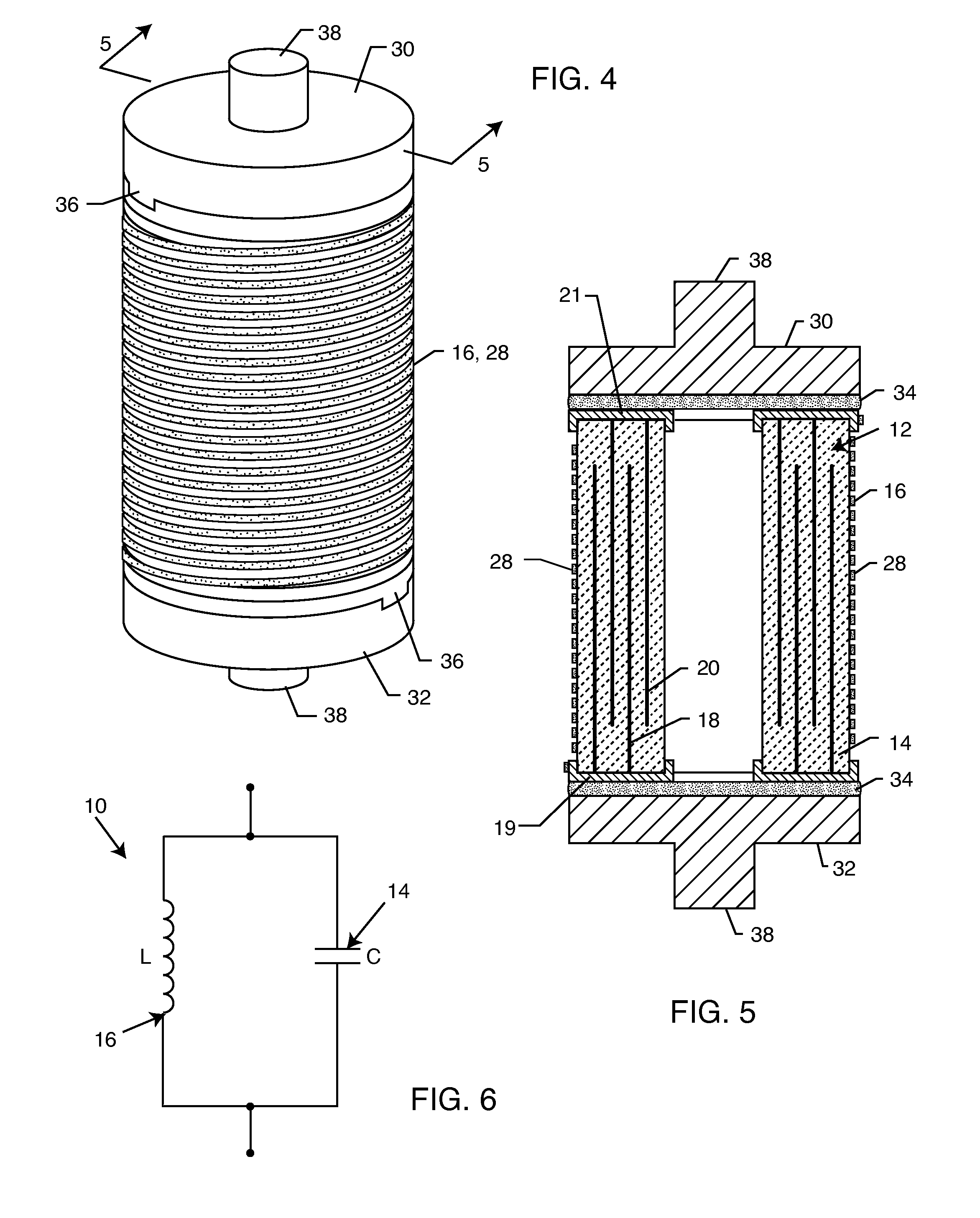 Cylindrical bandstop filters for medical lead systems