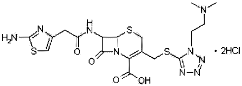 A kind of cefotiam hydrochloride compound, its preparation method and its pharmaceutical composition