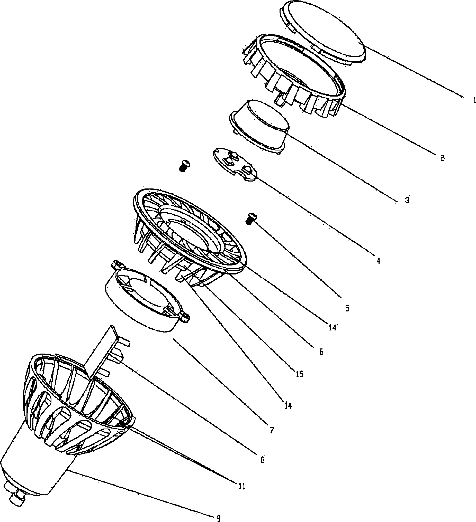 LED bulb with fan and lamp