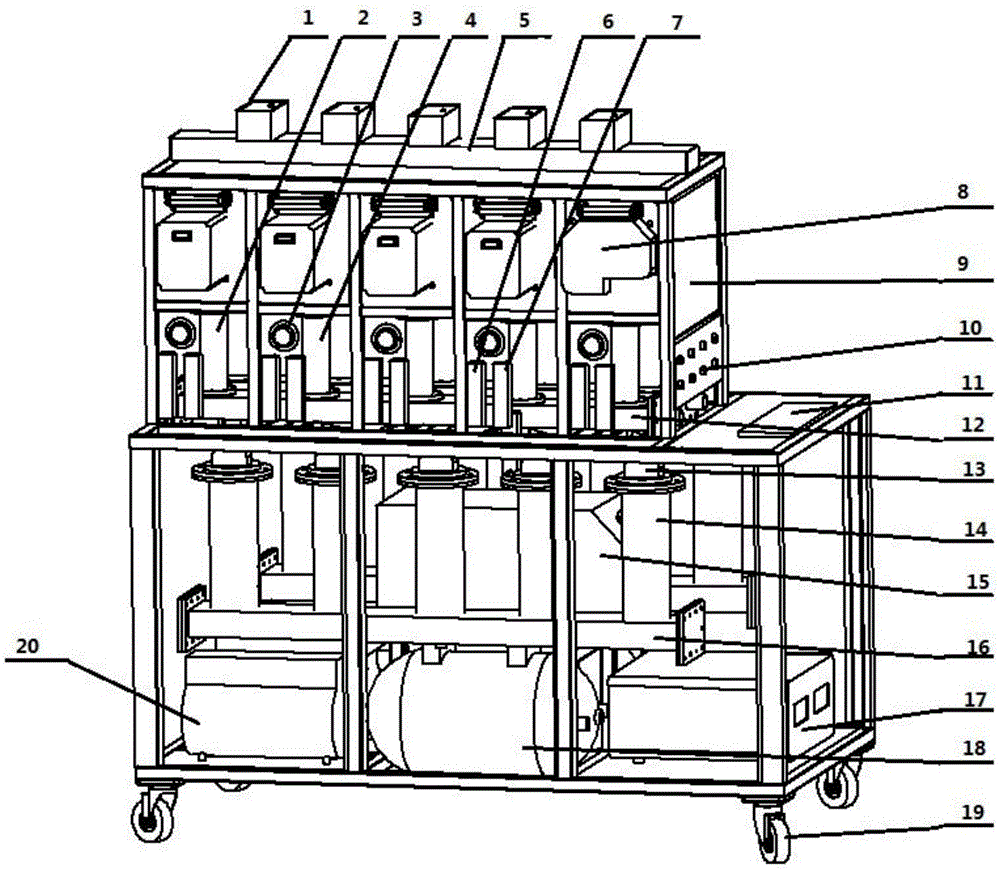 Offline multi-station universal SCR system endurance test device and method