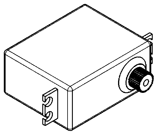 Embedded rudder surface control mechanism of unmanned aerial vehicle