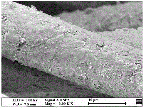 Method for preparing binary denitration sulfur-resistant catalyst-loaded filter material by using one-step in-situ synthesis method