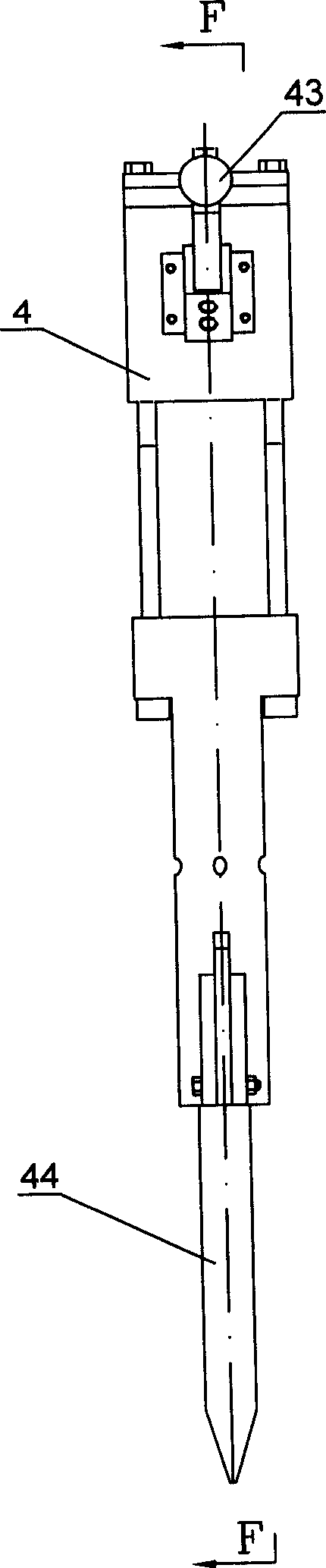 Underwater hydraulic impacting shovel