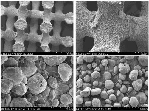 Calcium phosphate bone induction biological ceramic stent based on photocuring 3D printing technology and preparation method thereof