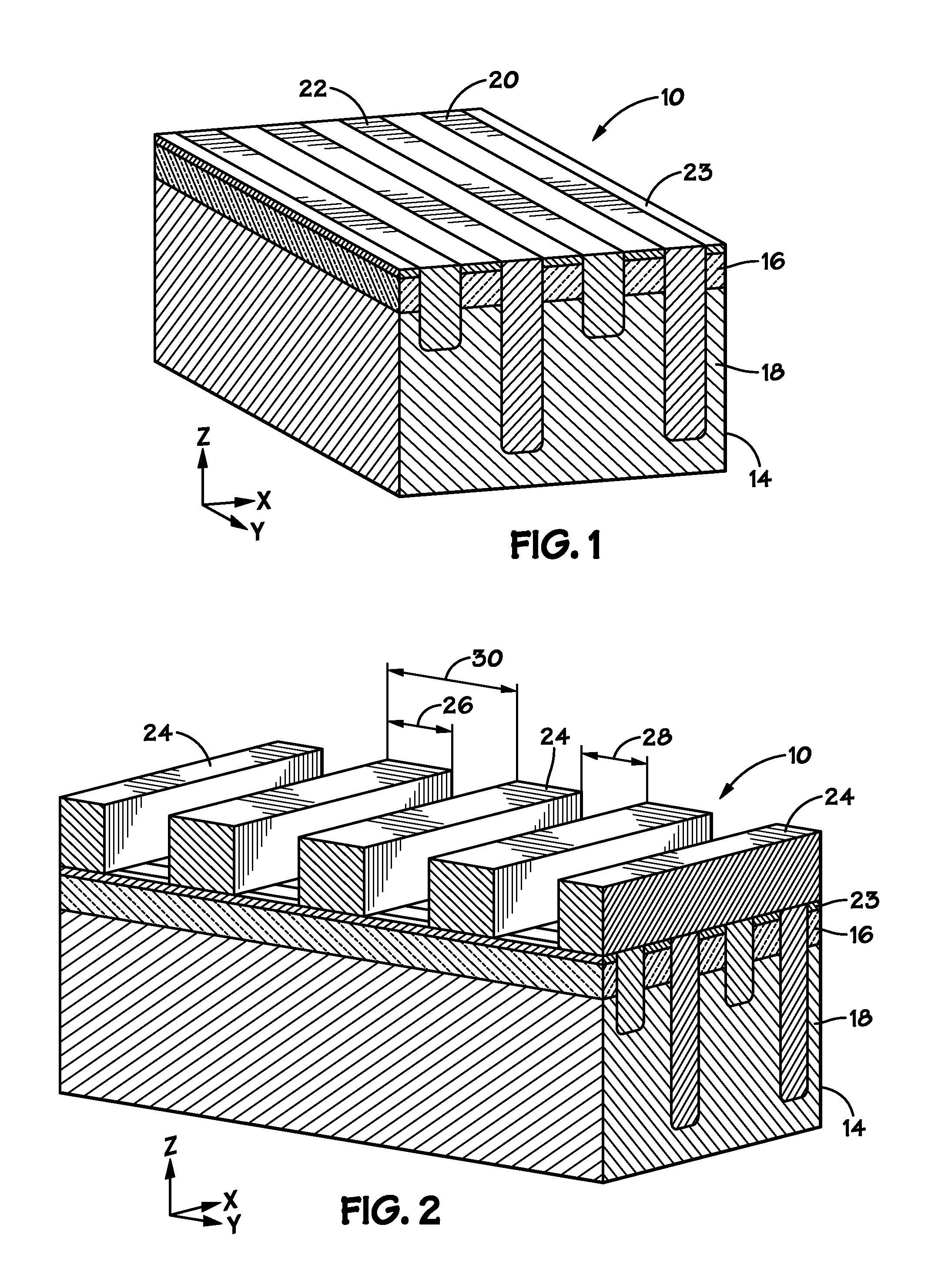 Cross-hair cell devices and methods for manufacturing the same