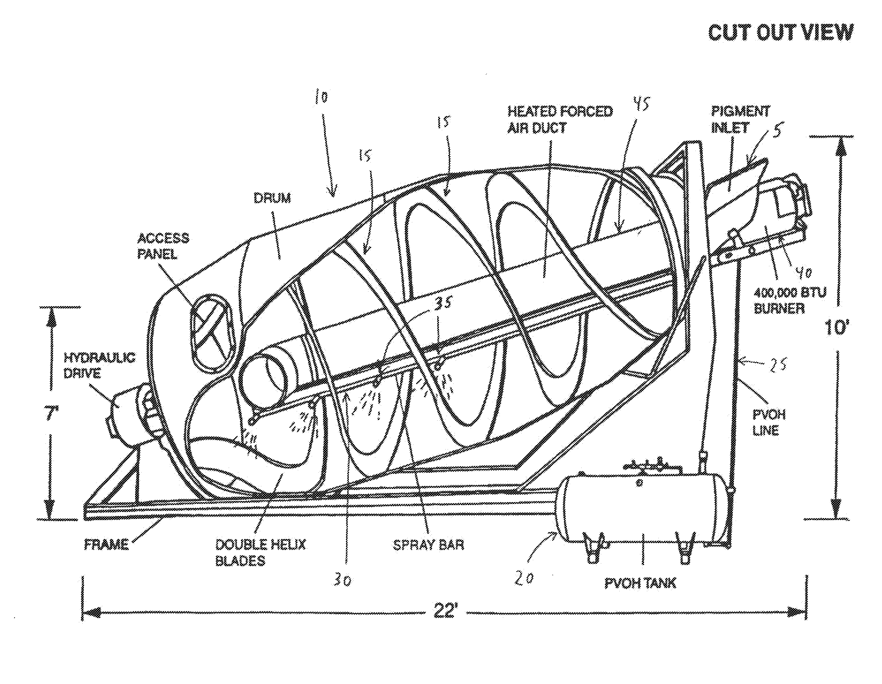 Process for preparing compacted pigment granules, process for preparing encapsulated pigment granules, and process for dyeing landscaping and/or construction materials