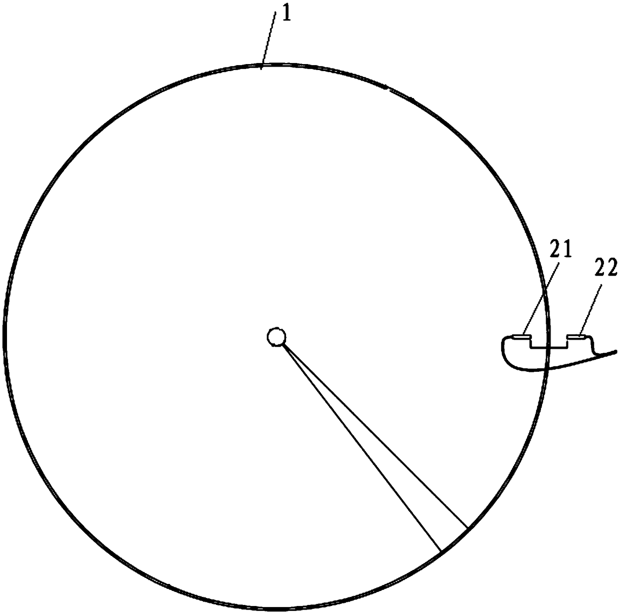 Detection system for trolley of tailing thickener