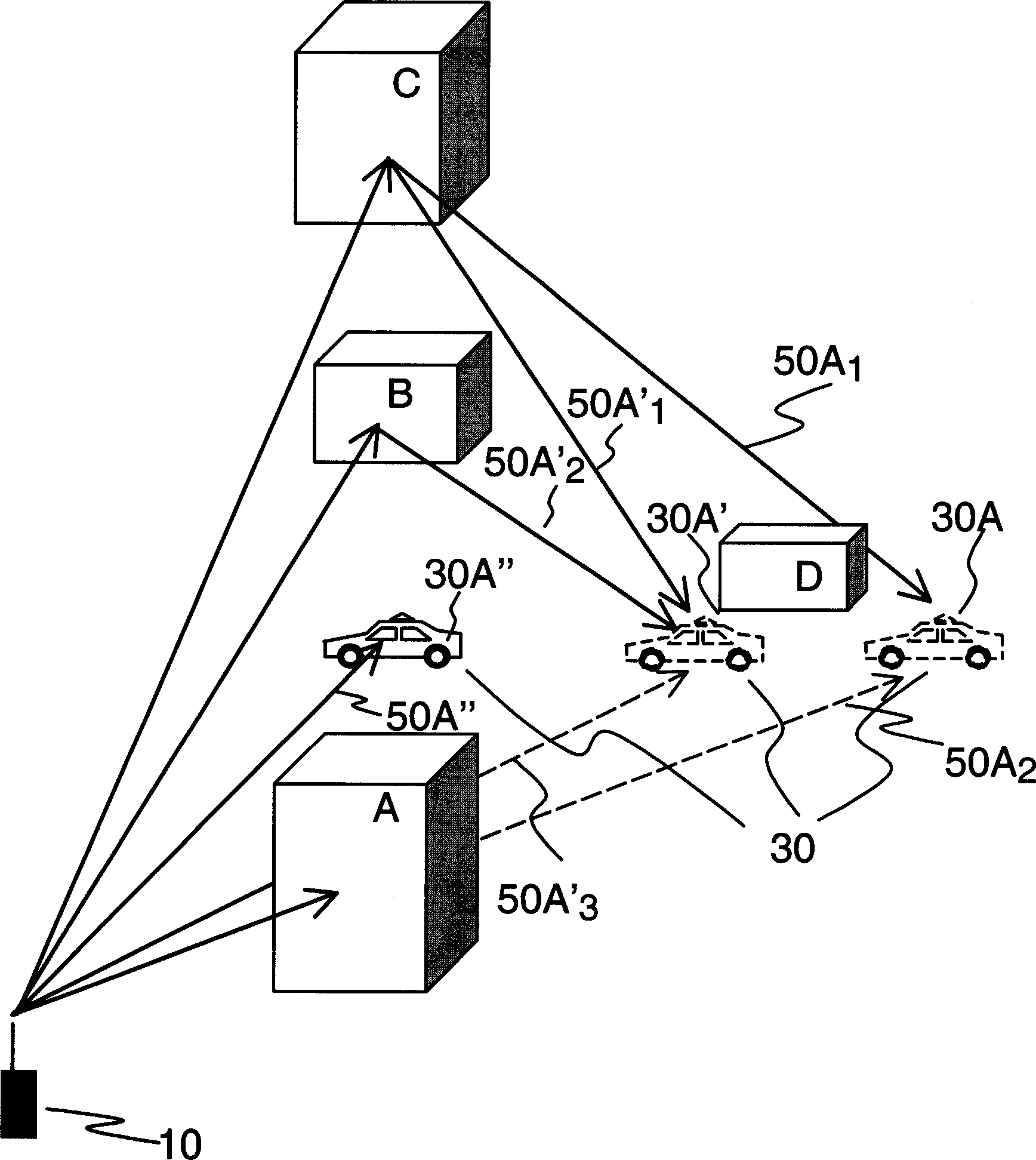 Method and system for determining a location of a wireless transmitting device and guiding the search for the same