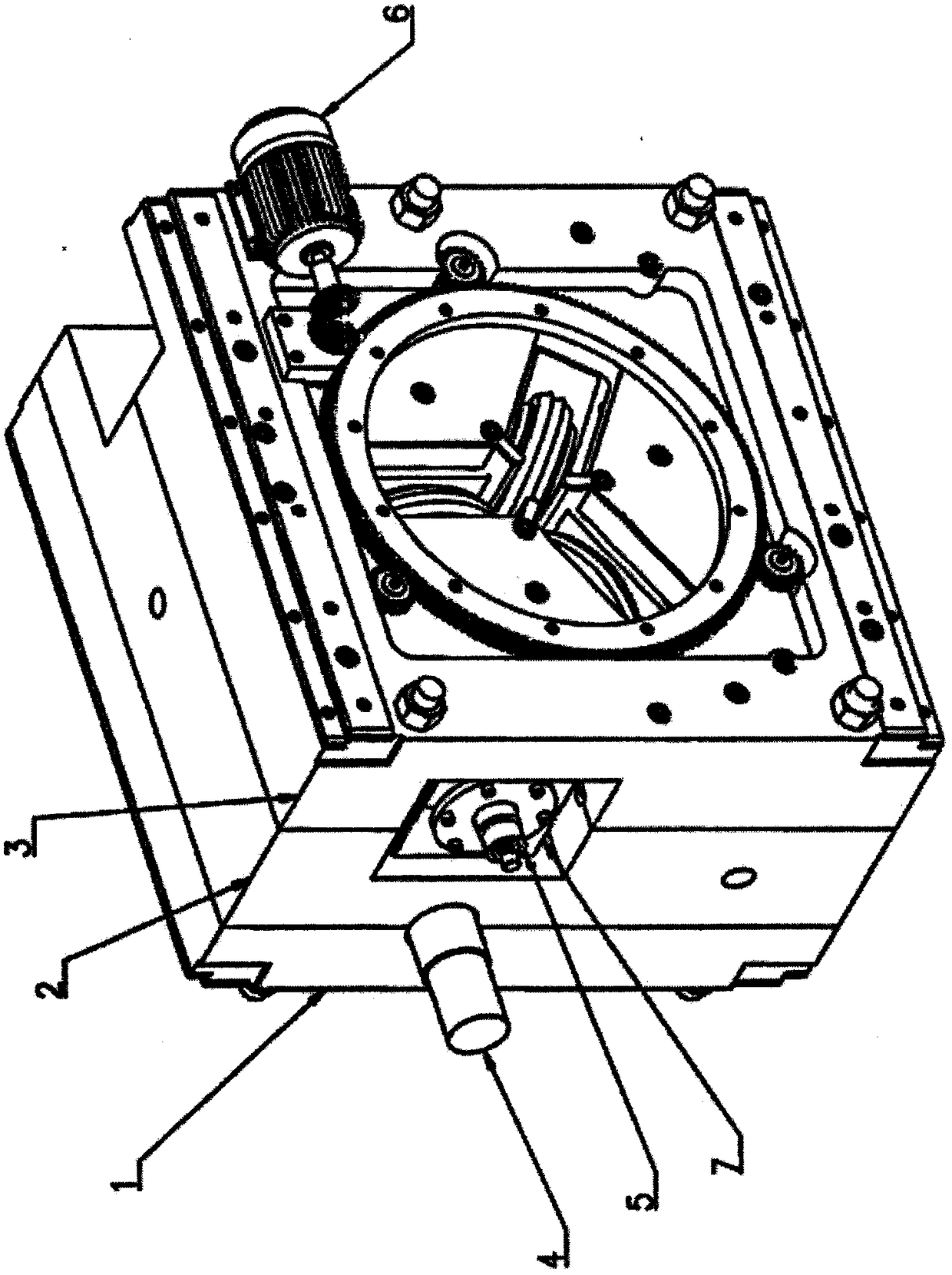 A two-stage lateral transmission three-roll rolling mill