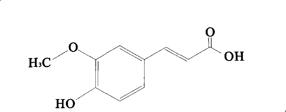 Preparation of natural ferulaic acid