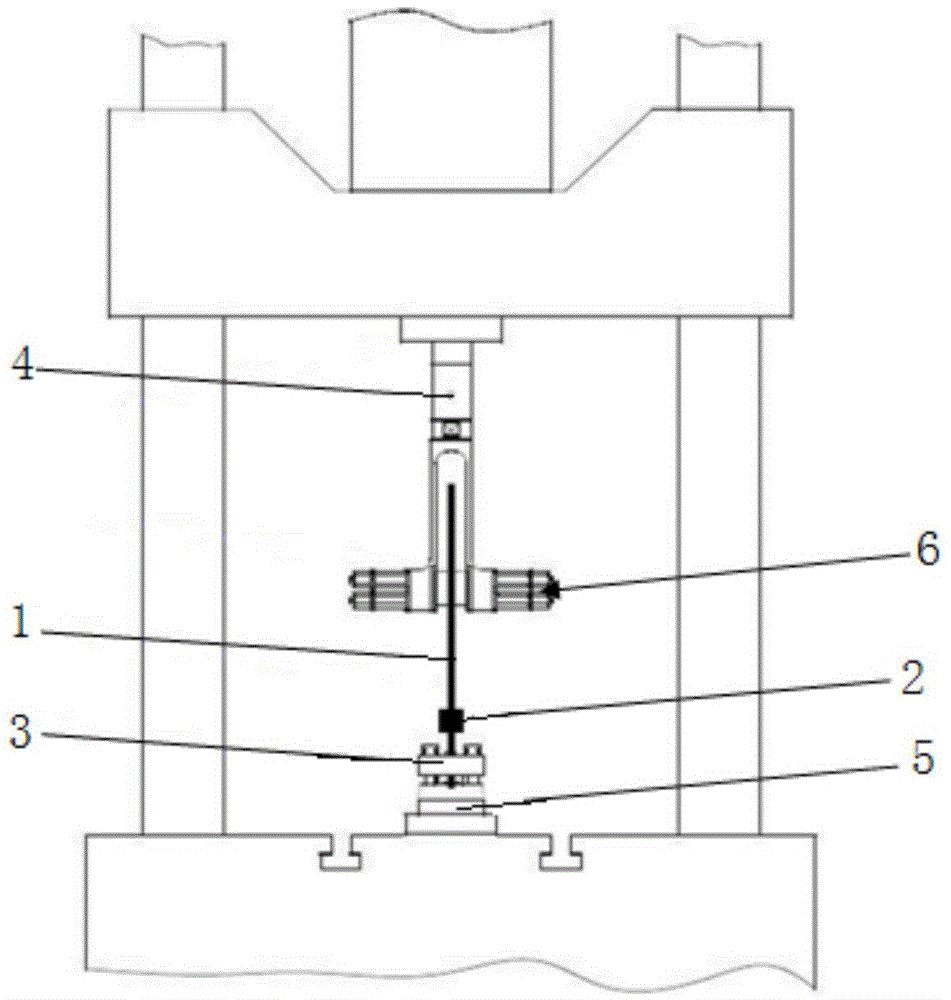 Indirect strain rate dynamic tensile load testing method applicable to metal materials