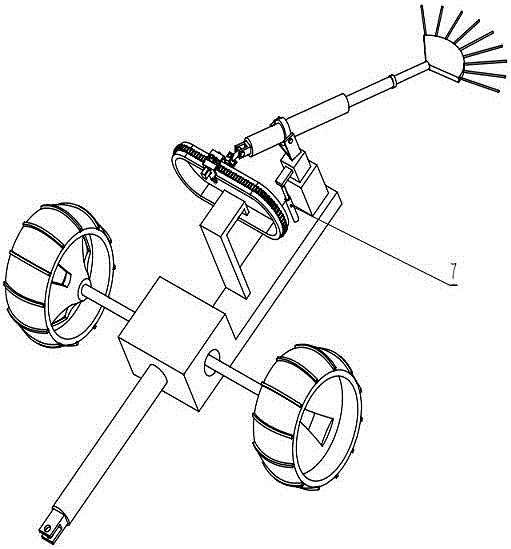 Oscillating type energy-saving road sweeper