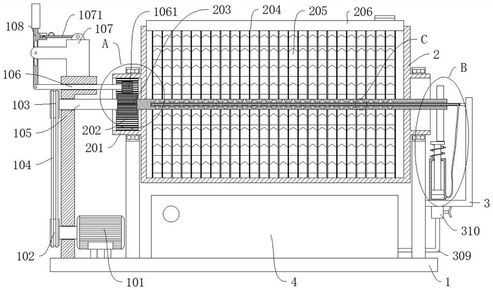 Original material fine grinding device for lithium ion battery production