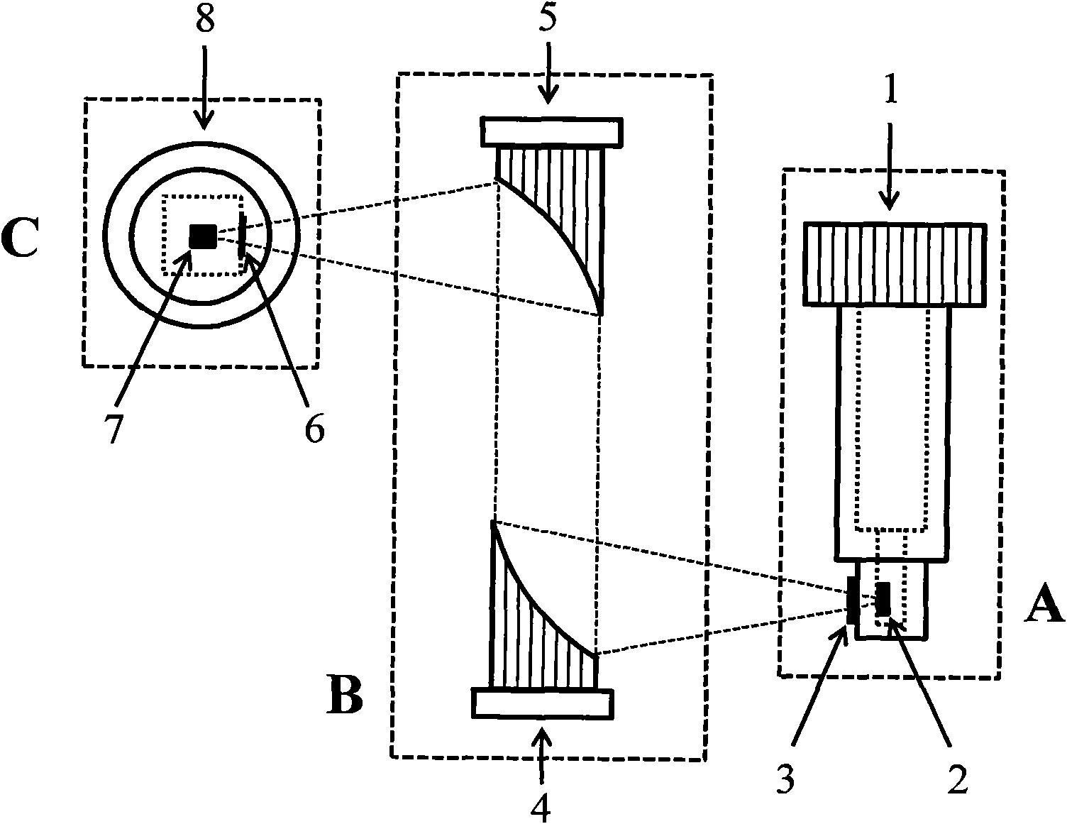 Terahertz wave band wireless transmitting and receiving device and transmitting and receiving method thereof