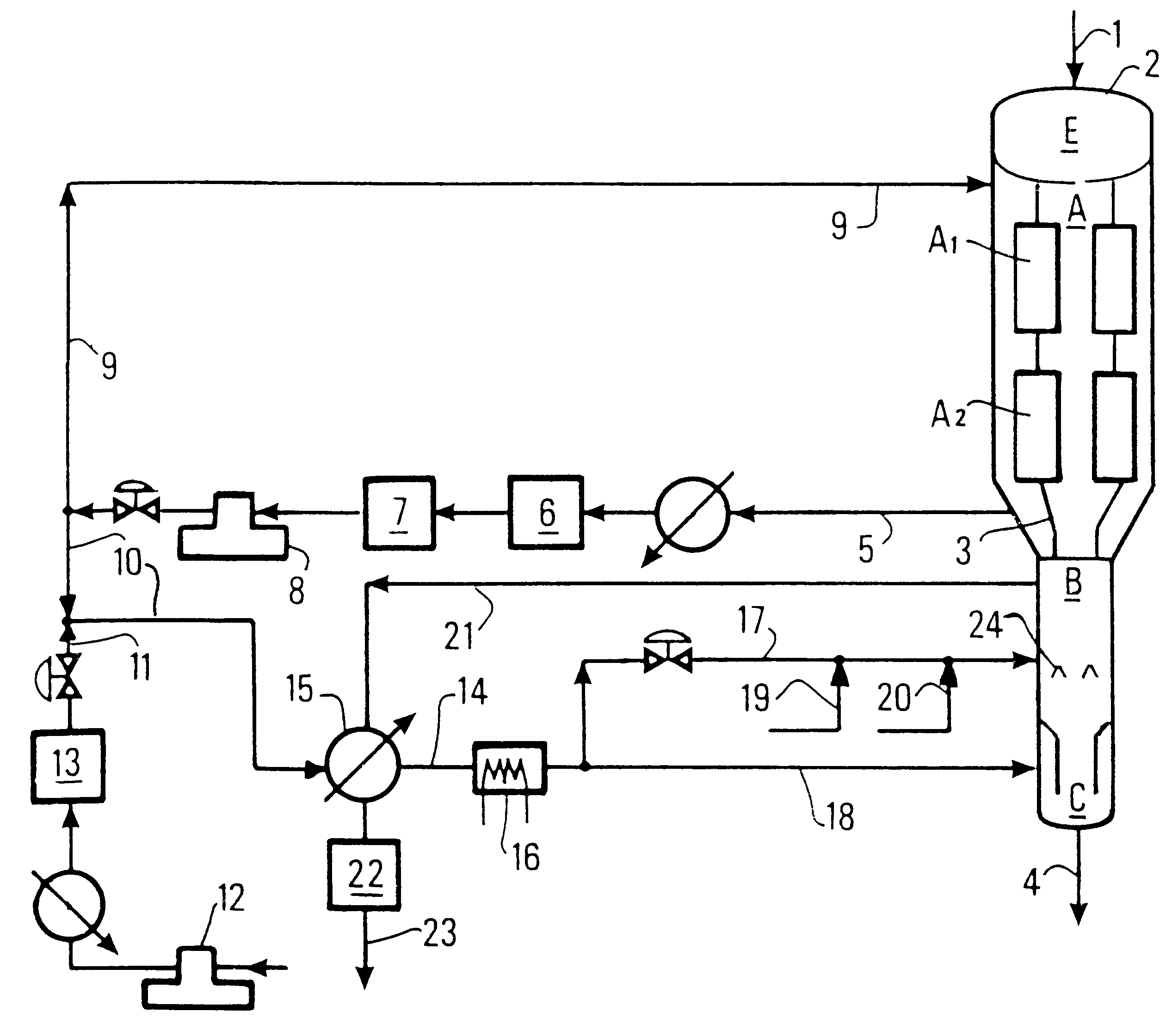 Vessel for regenerating a catalyst for the production of aromatic compounds or for reforming, with improved oxychlorination