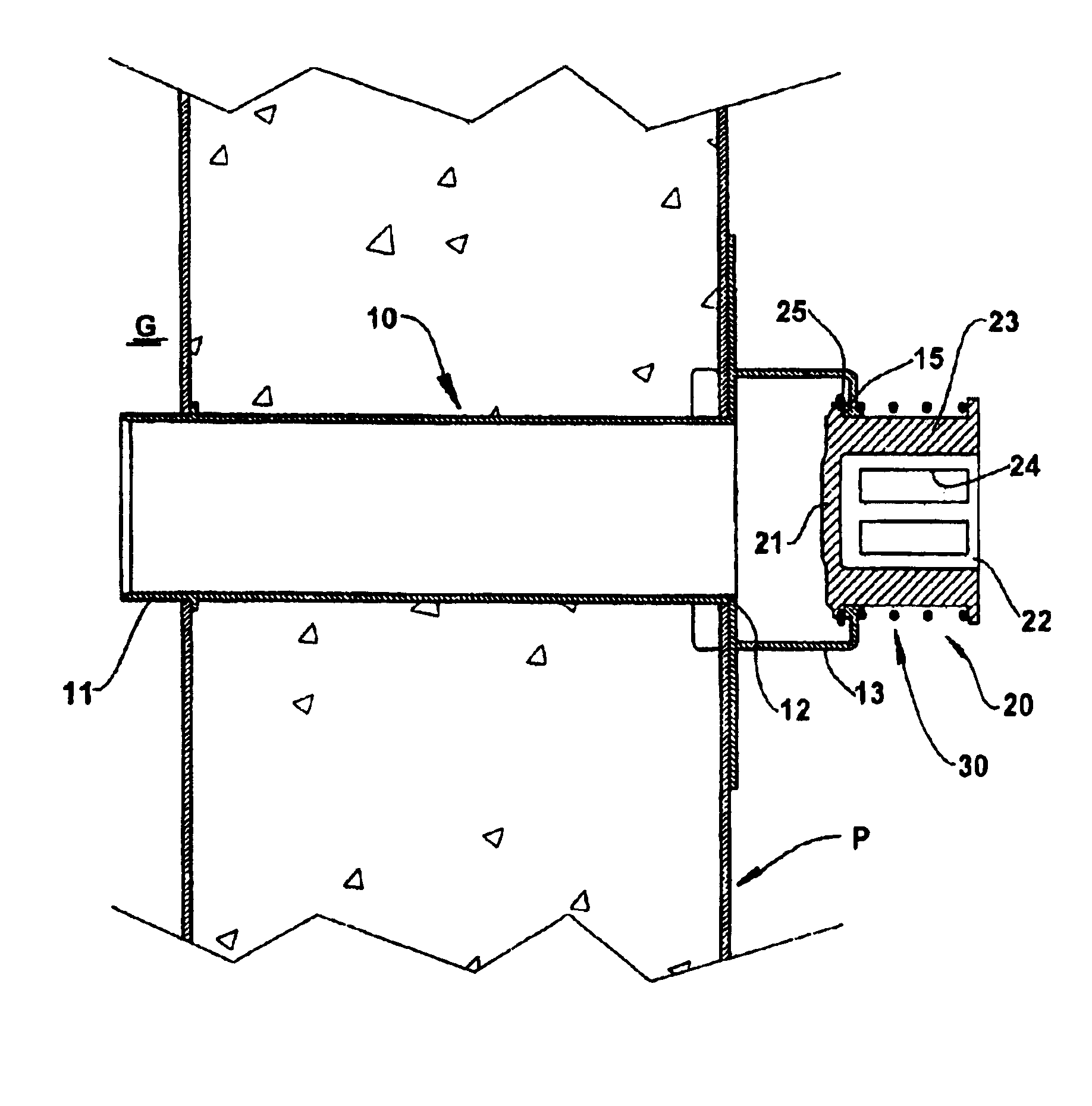 Vacuum-breaking valve for a refrigerated compartment