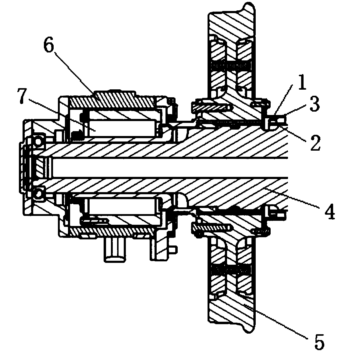 Sealing structure for gauge-changeable wheelsets