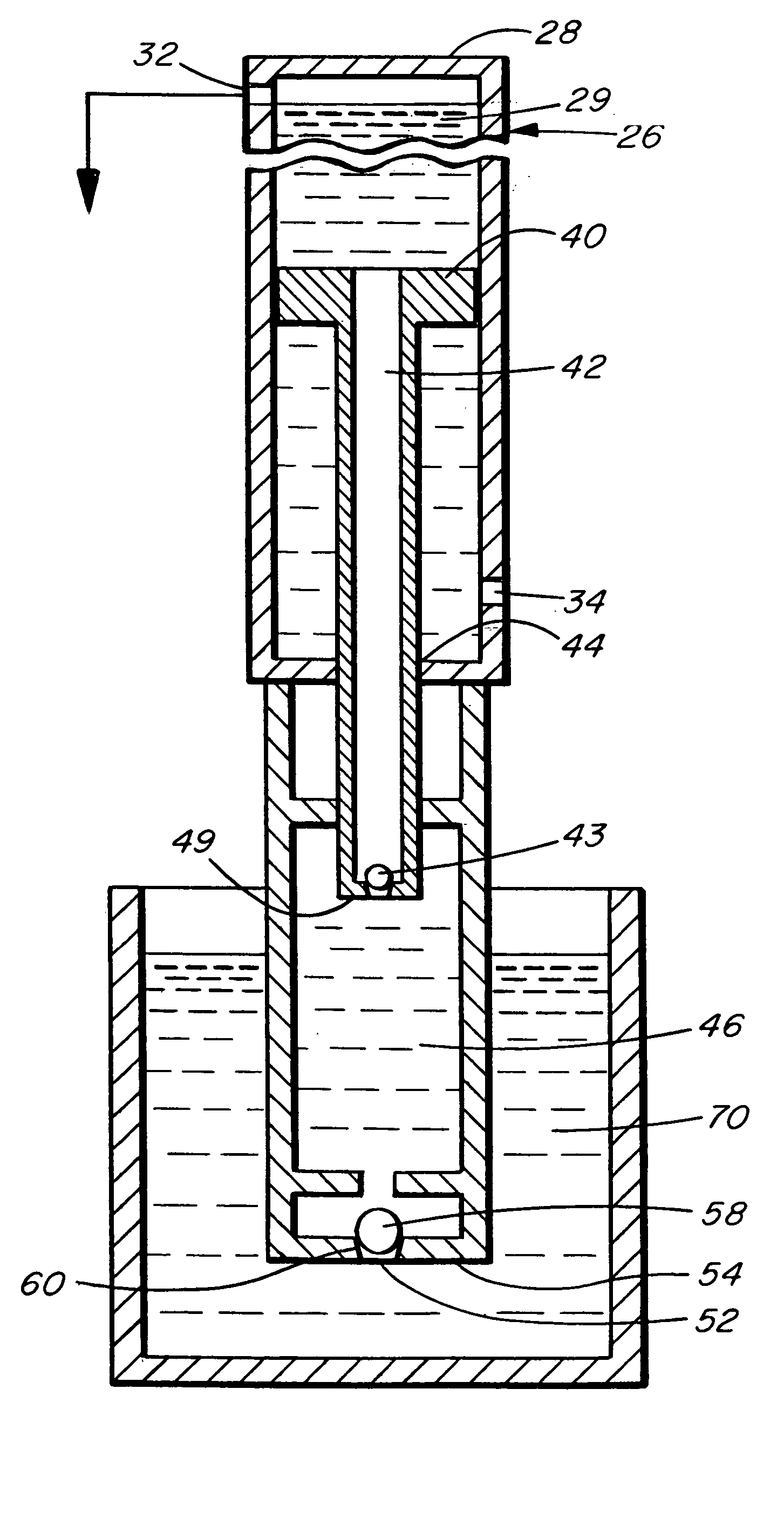 Hydraulic gravity ram pump