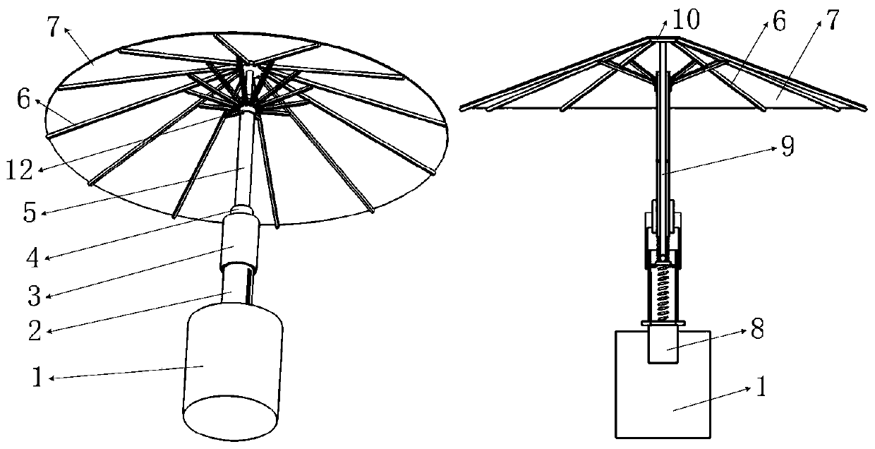 Rainproof and wind-resistant device for power construction