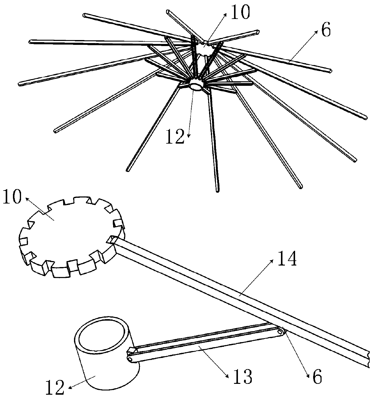 Rainproof and wind-resistant device for power construction