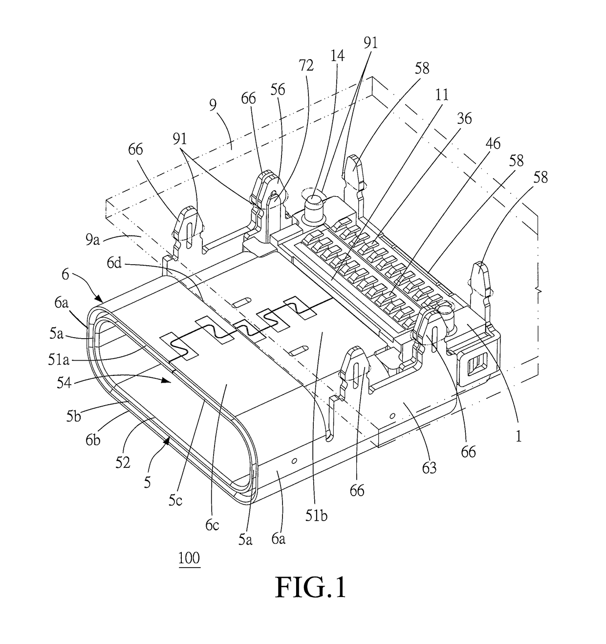 Electrical receptacle connector