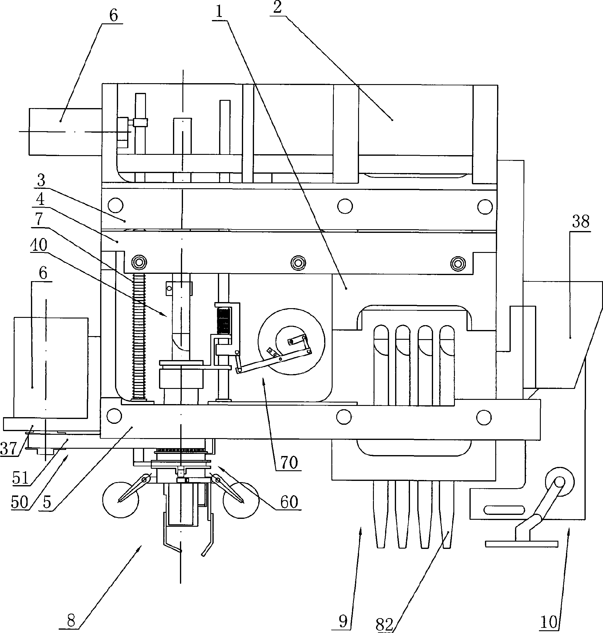 Main drive shaft sharing integrated embroidery machines