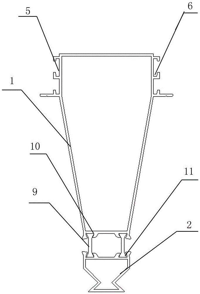 Combined aluminum alloy door window corner structure