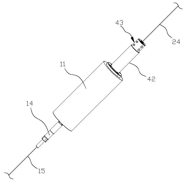 Motor with optical fiber communication