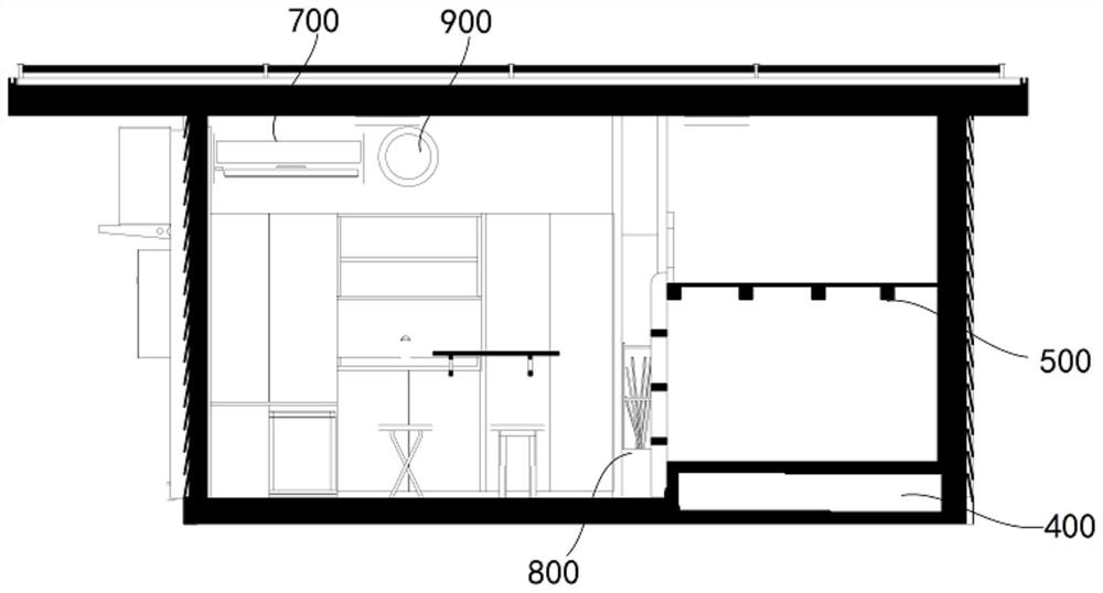 Outdoor disaster prevention zero-carbon room