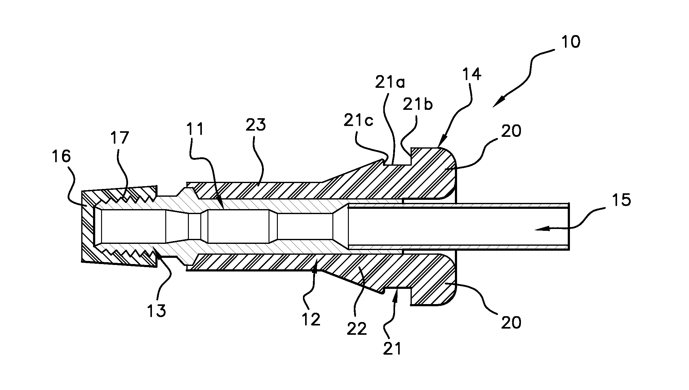 Wheel rim equipped with an inflation valve and method of installation of such a valve