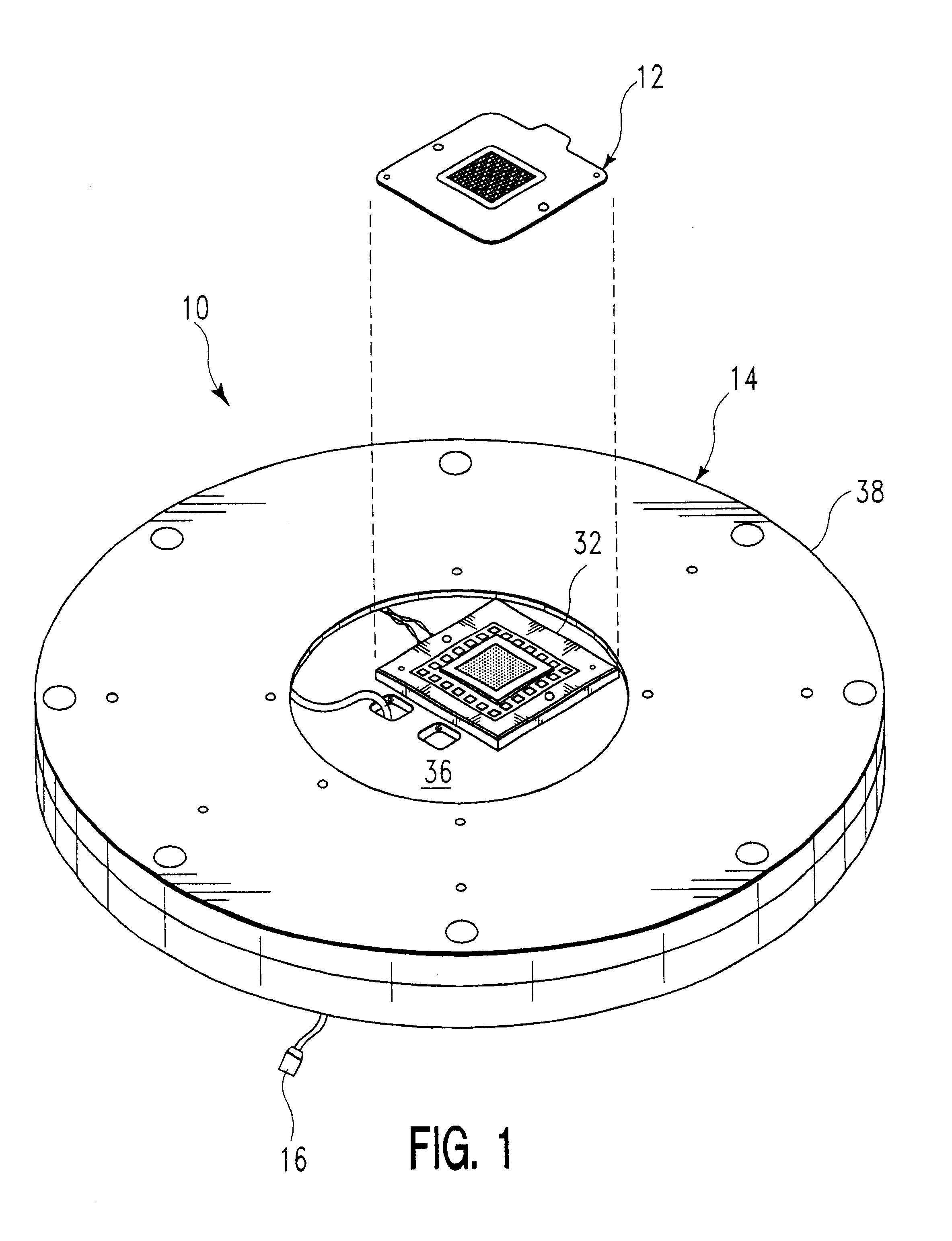 Wafer probe interface arrangement with nonresilient probe elements and support structure