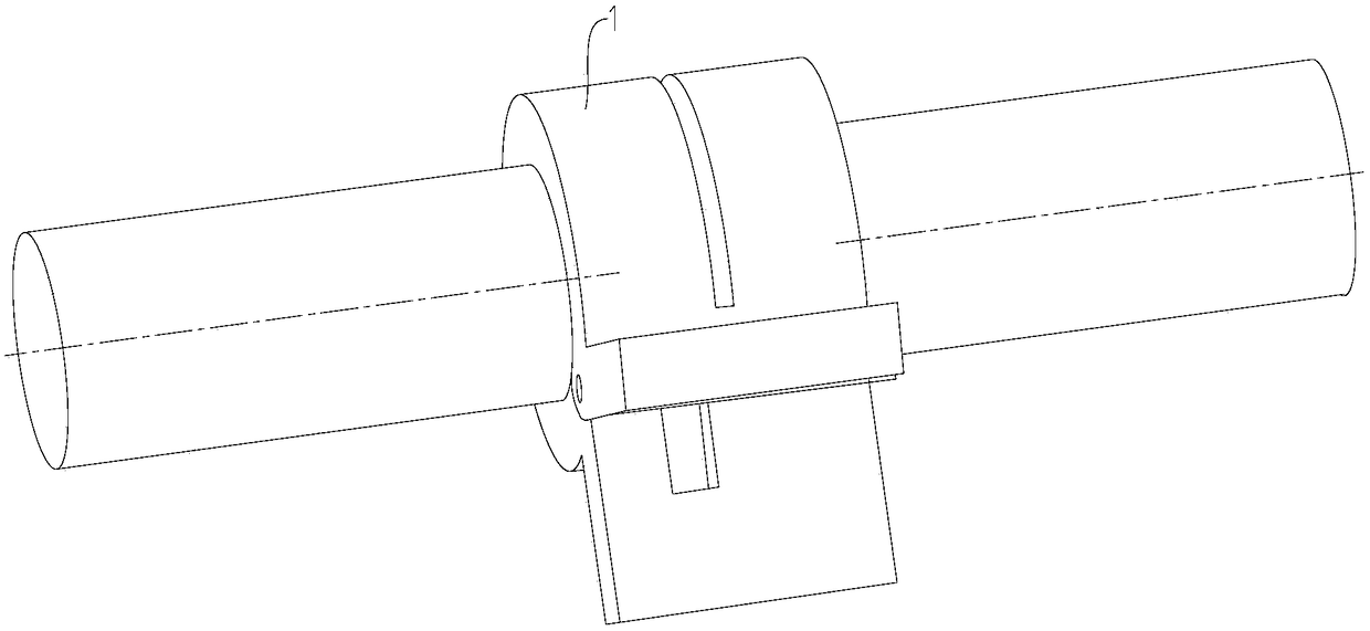 A gleeble sample loading tool suitable for samples whose radius is smaller than that of graphite flakes and tantalum flakes