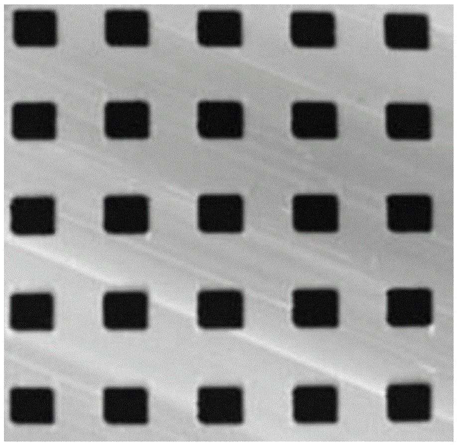 Three-dimensional nanometer pitch sample plate and preparation method thereof