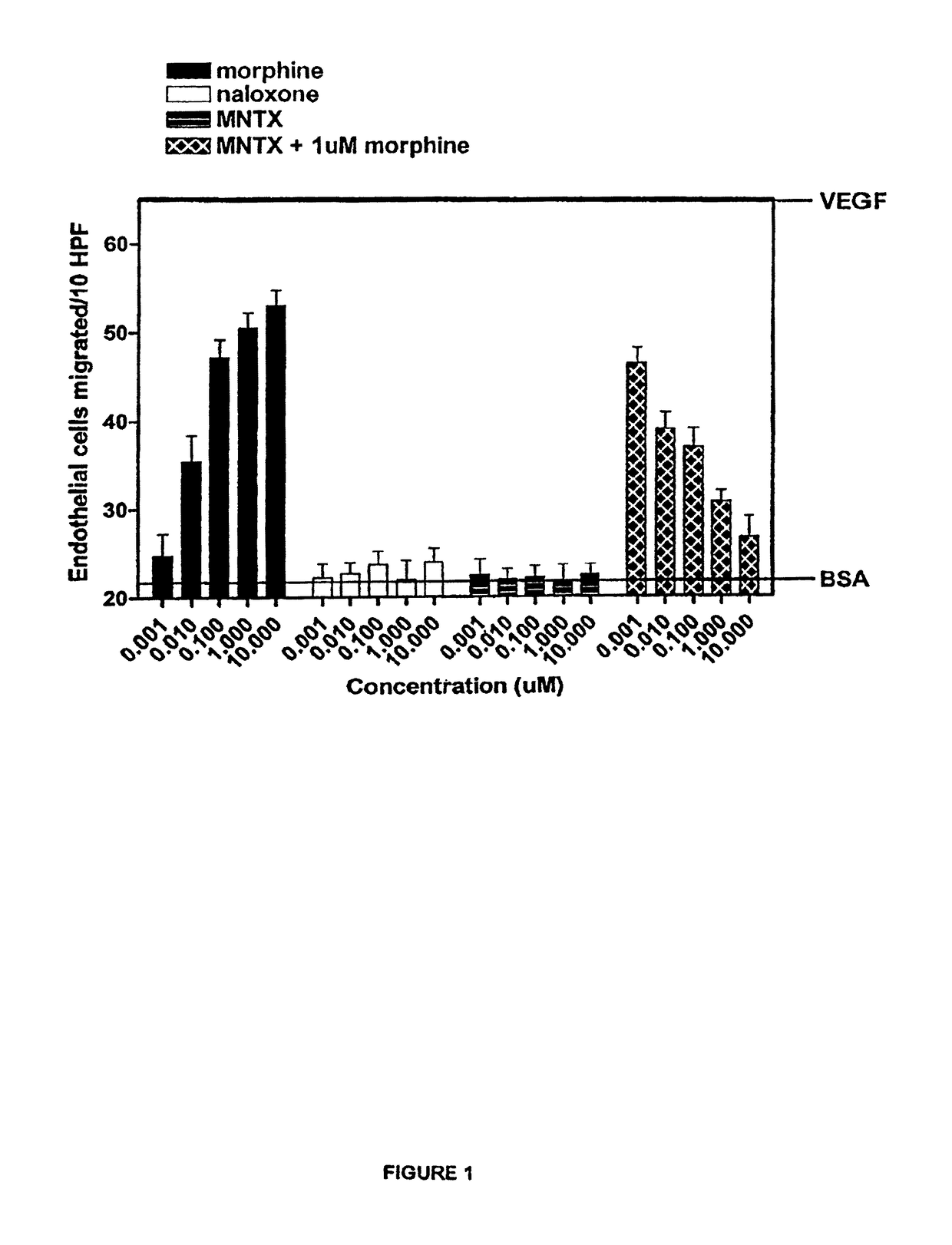 Use of opioid antagonists to attenuate endothelial cell proliferation and migration