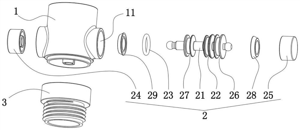 Temperature-sensing pause water outlet connector