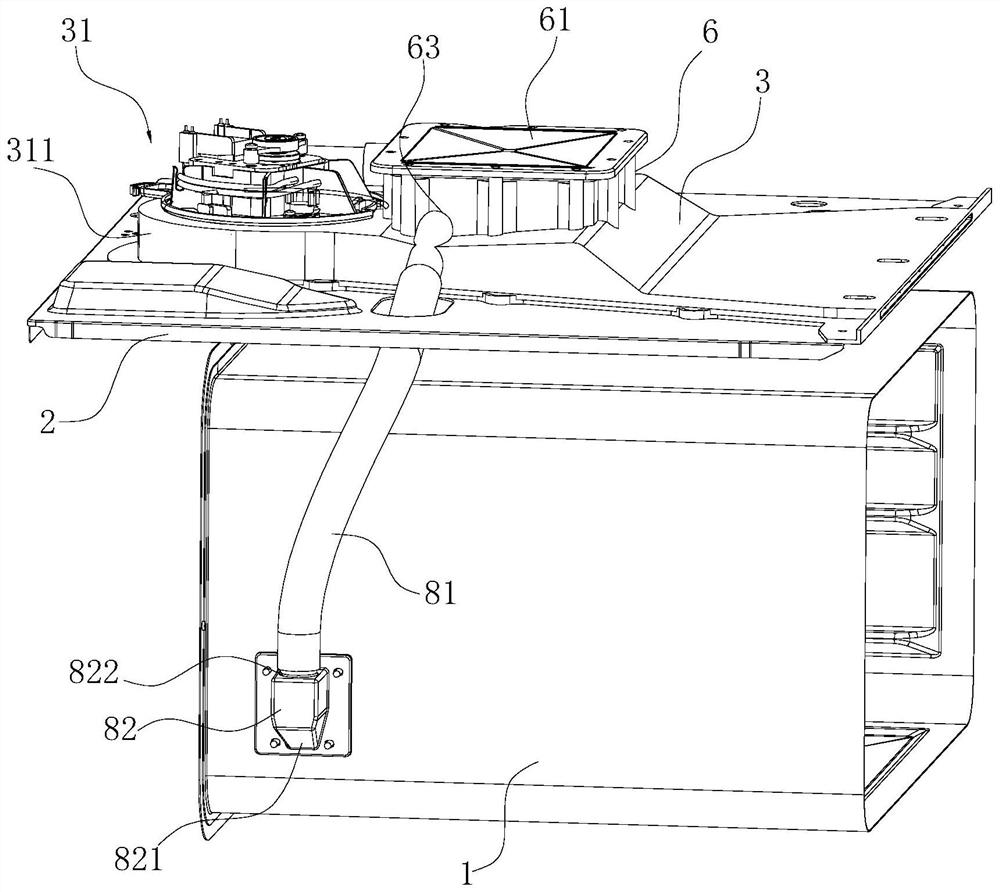 Steaming exhaust structure and electric steam box with same