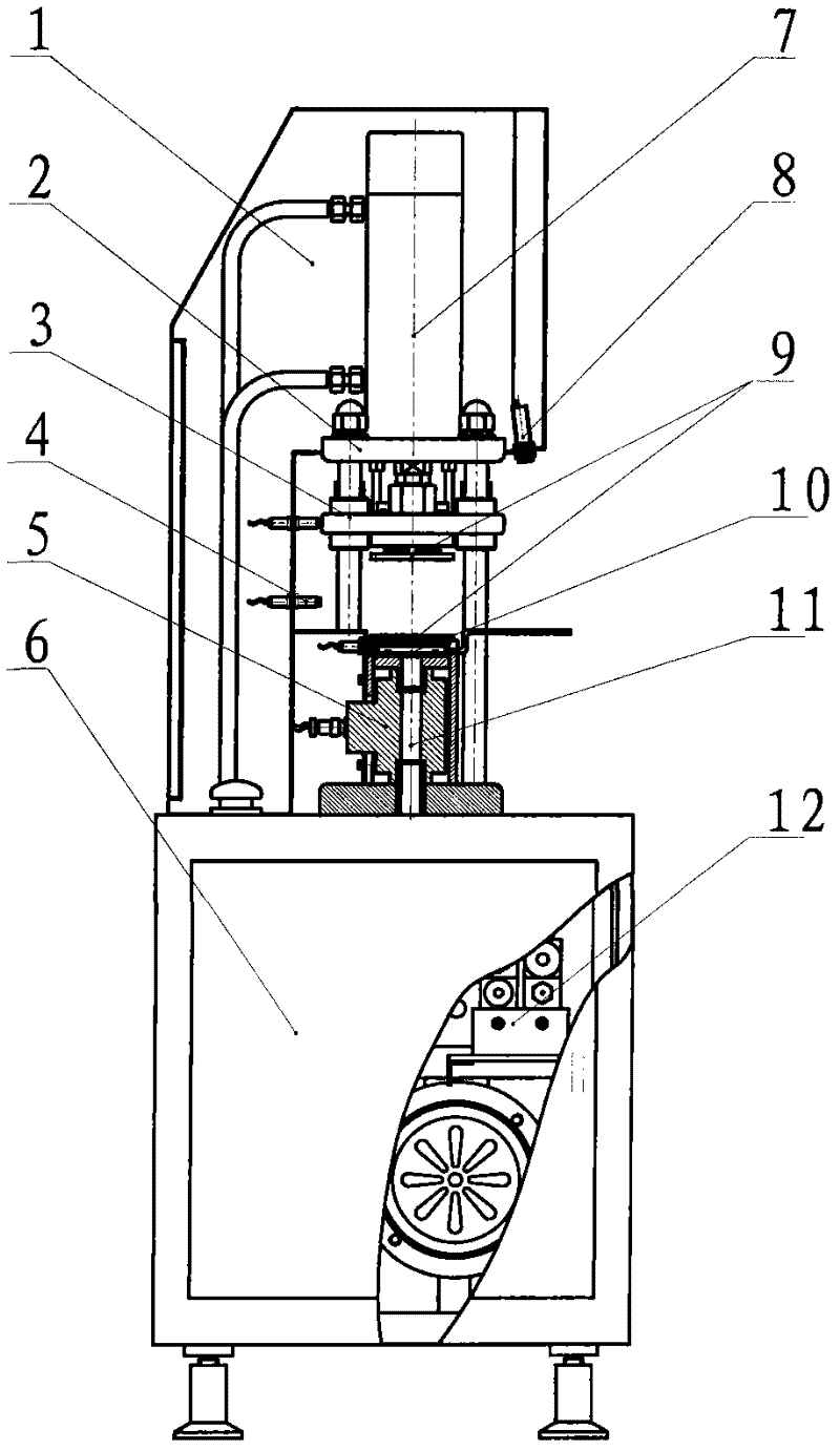 A drug pressing machine for preparing small-diameter granular implants