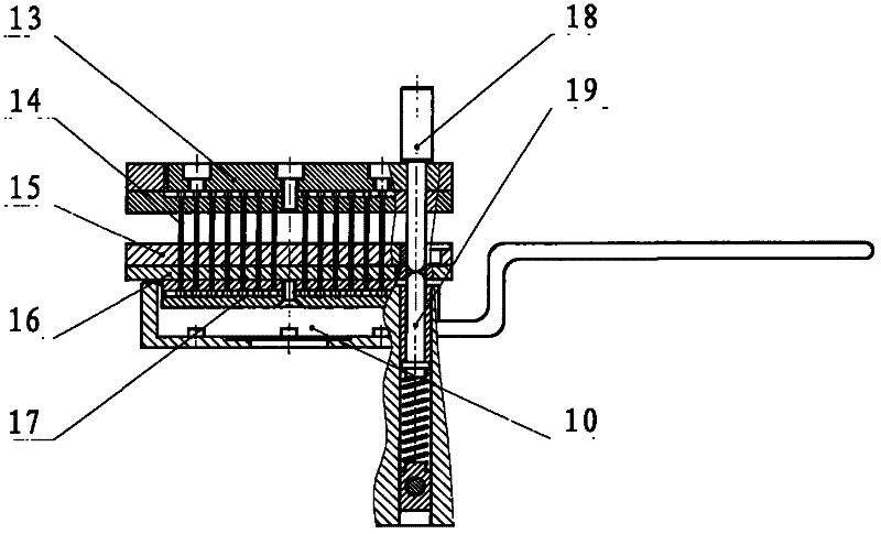 A drug pressing machine for preparing small-diameter granular implants