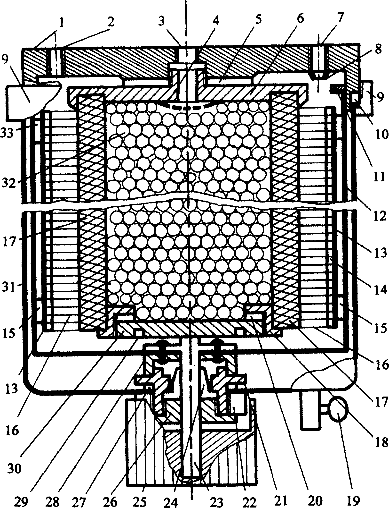 Ceramic filter element water purifier without disassembly and washing