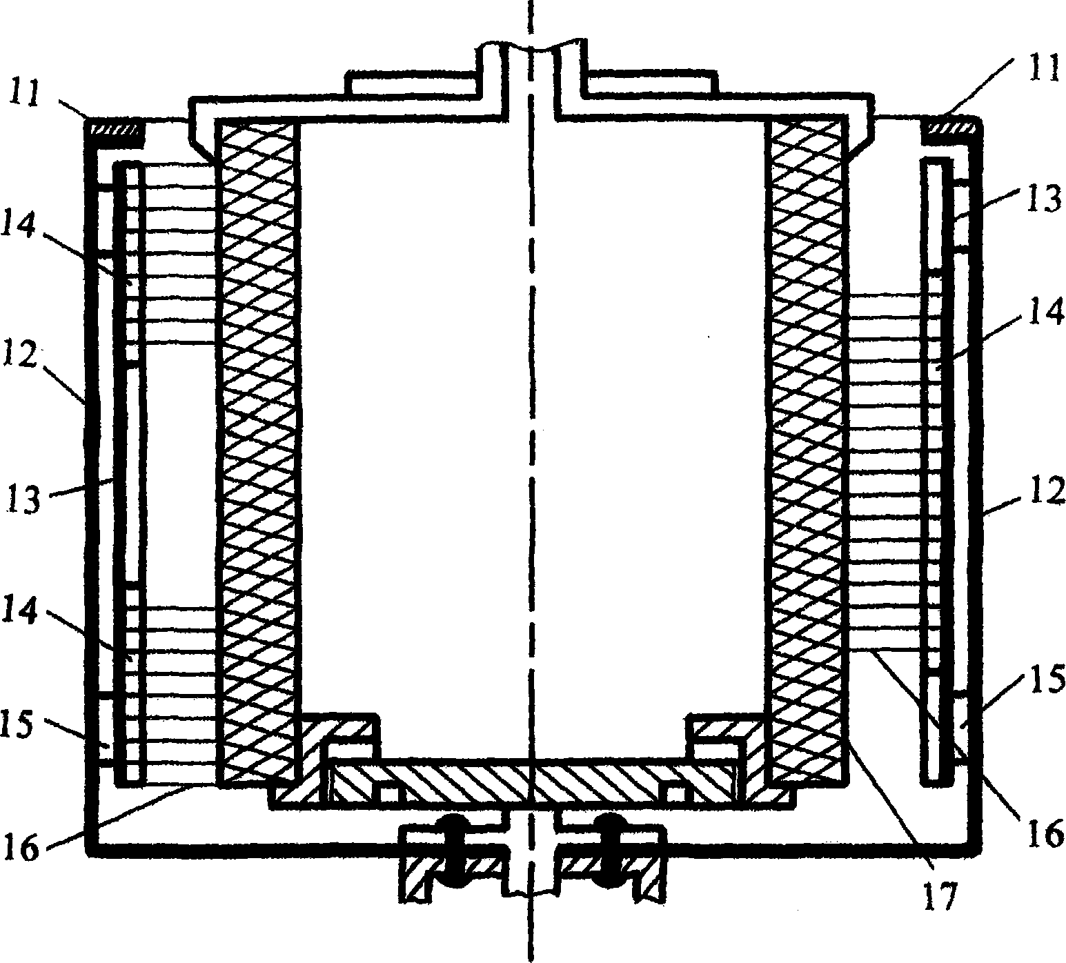 Ceramic filter element water purifier without disassembly and washing