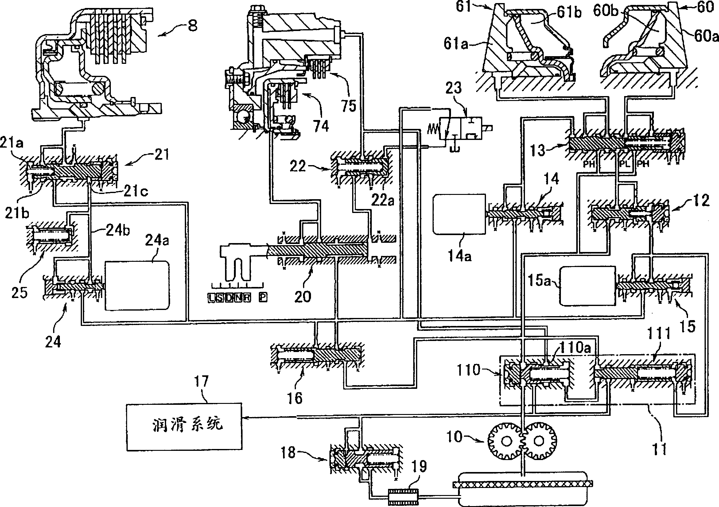 Control device for automatic continuous speed transforming transmission