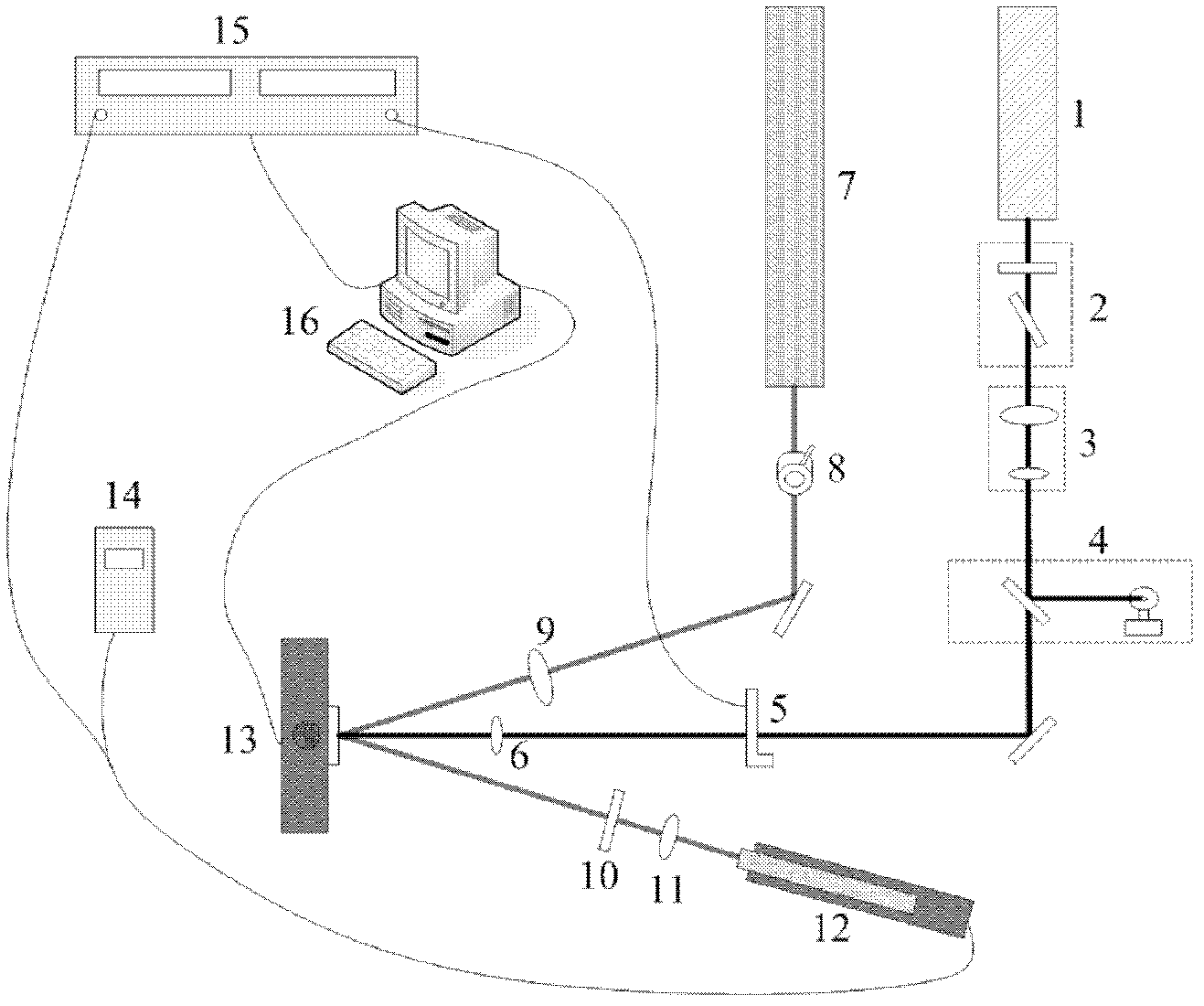 Measuring device and measuring method for film photo-thermal property