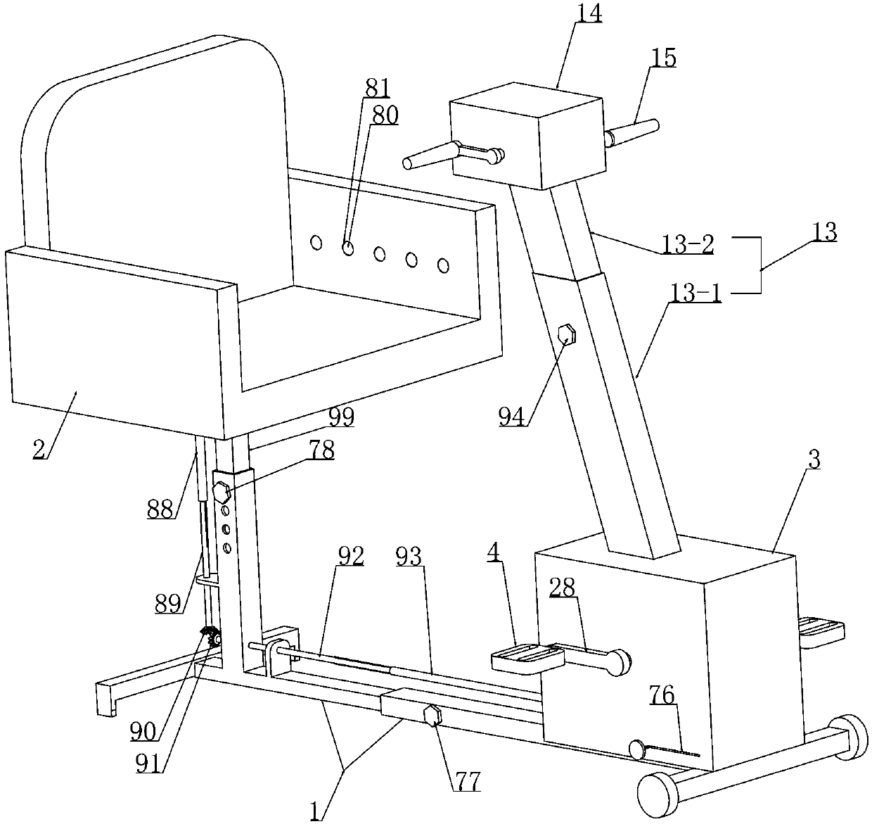 Rehabilitation training device for nervous system