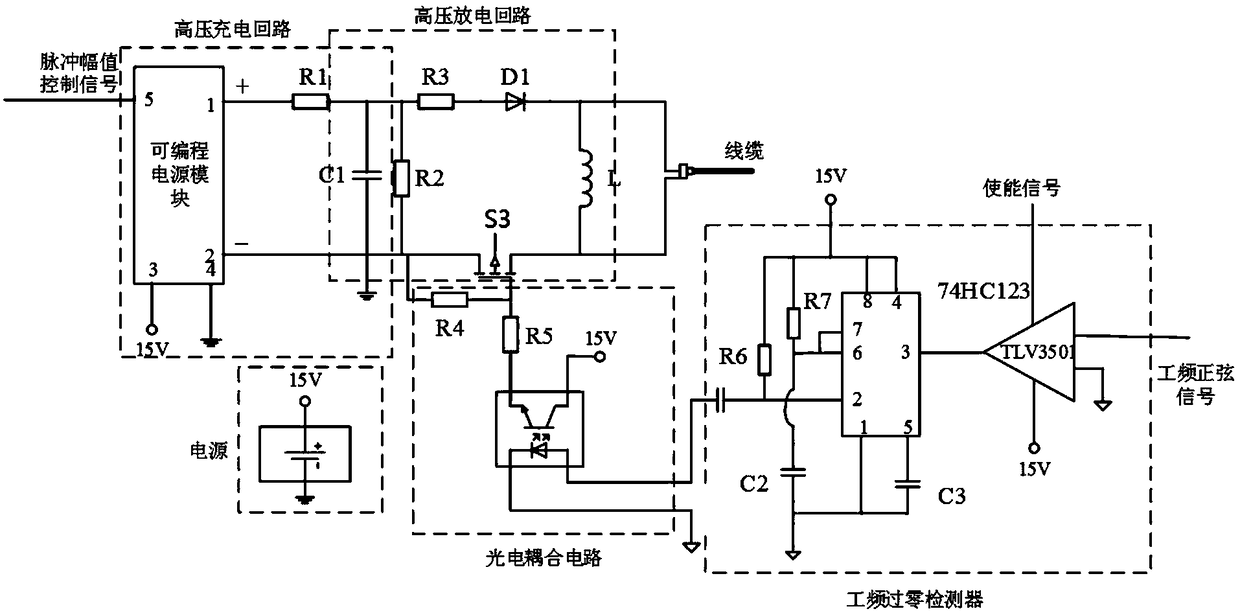 Synchronizing device for switch cabinet local discharge multi-joint monitoring system