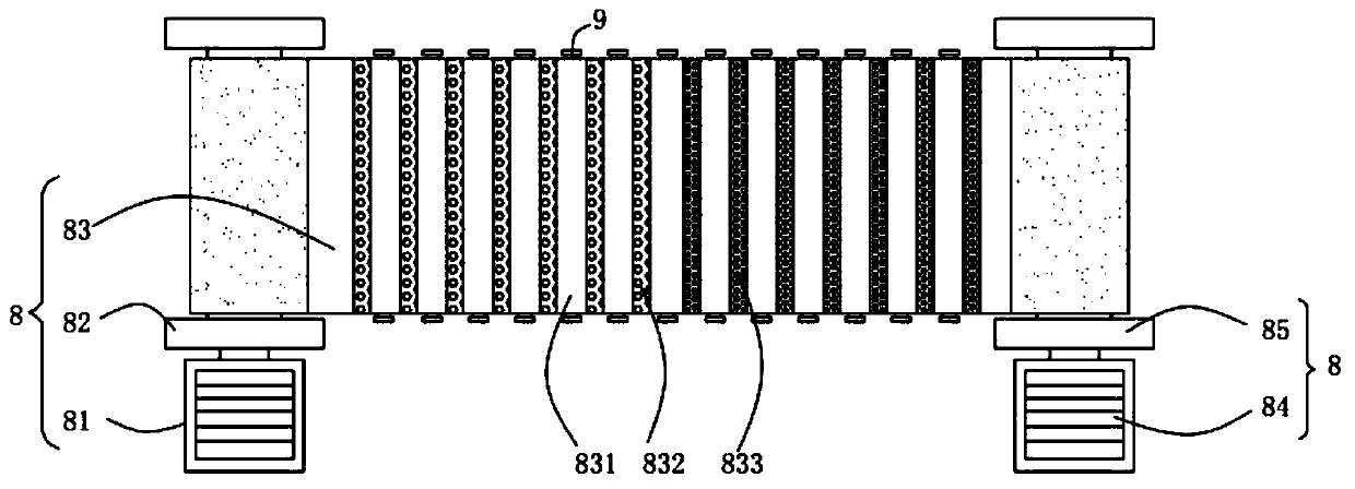 A regenerated polyester fiber spinning device