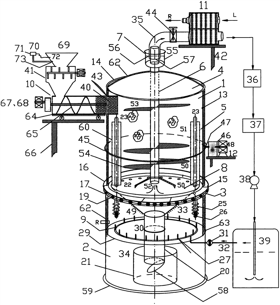 Efficient and safe garbage cracking gasification furnace