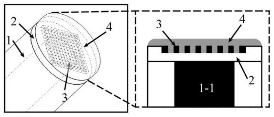 Metasurface-based optical fiber humidity sensor and manufacturing method thereof,